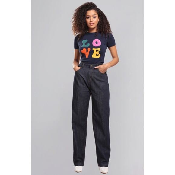 Bright And Beautiful Bijou Rainbow Jeans 16W - Picture 5 of 12